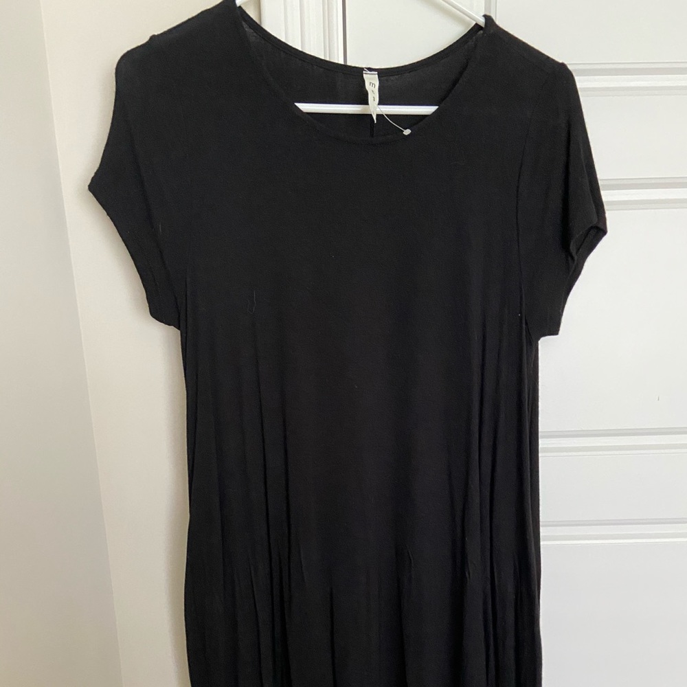 Boutique black swing dress